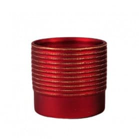 Cache-pot lignes rouge contenant noël grossiste