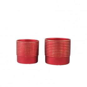 Cache-pot lignes rouge contenant noël grossiste