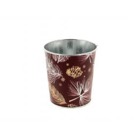 Cache-pot en métal décoré - Conie - Contenants - Grossiste