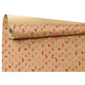 Rouleau de kraft imprimé 0.80x40M - Ysaline - Emballages - Grossiste