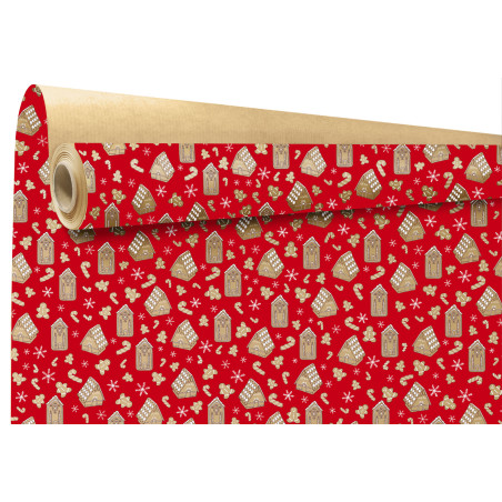 Rouleau de papier cadeau 0.70x50M - Hansel - Emballage - Grossiste