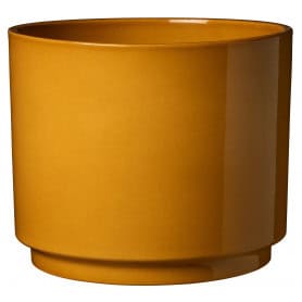 Cache-pot jaune ocre plusieurs tailles - Oslo seventies - Contenants - Grossiste