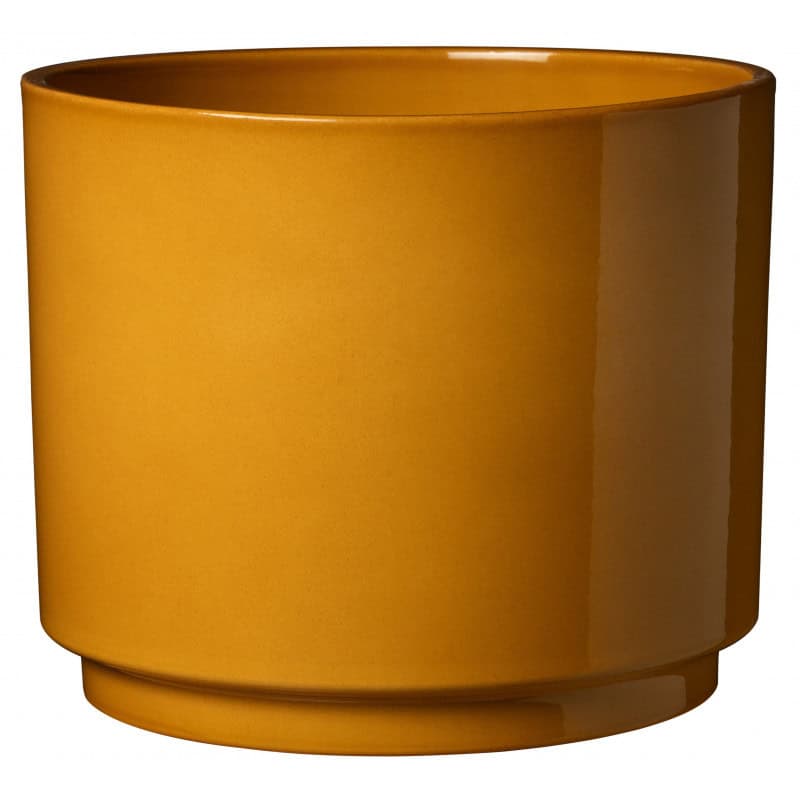 Cache-pot jaune ocre plusieurs tailles - Oslo seventies - Contenants - Grossiste