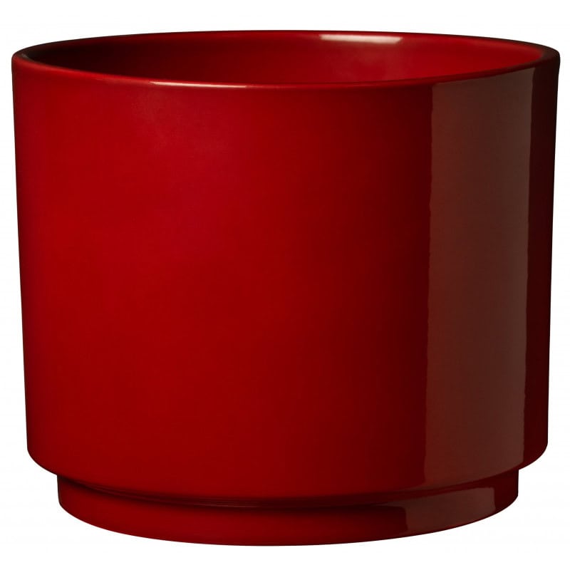 Cache-pot rouge plusieurs tailles - Oslo seventies - Contenants - Grossiste