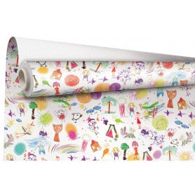 Rouleau de papier cadeau 0.70x50M - Kids - Emballage - Grossiste