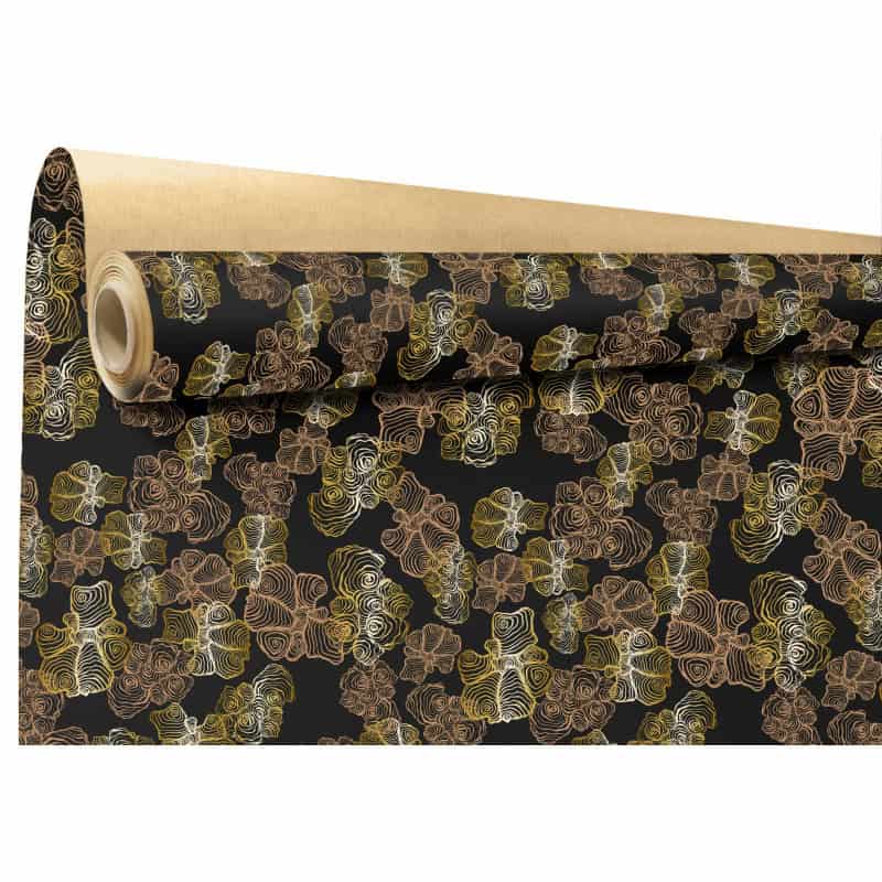 Rouleau de papier cadeau 0.70x50M - Spirale - Emballage - Grossiste Rouleau de papier cadeau 0.70x50M - Spirale - Emballage - Grossiste
