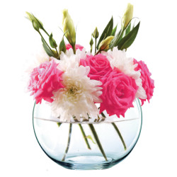 Vase boule en verre - Grossiste pour fleuriste décoration florale