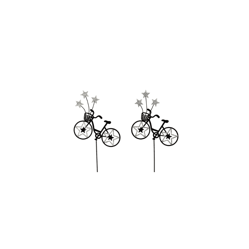 Paquet de 12 pics en métal vélo étoilé - Louts - Décoration - Grossiste Paquet de 12 pics en métal vélo étoilé - Louts - Décoration - Grossiste