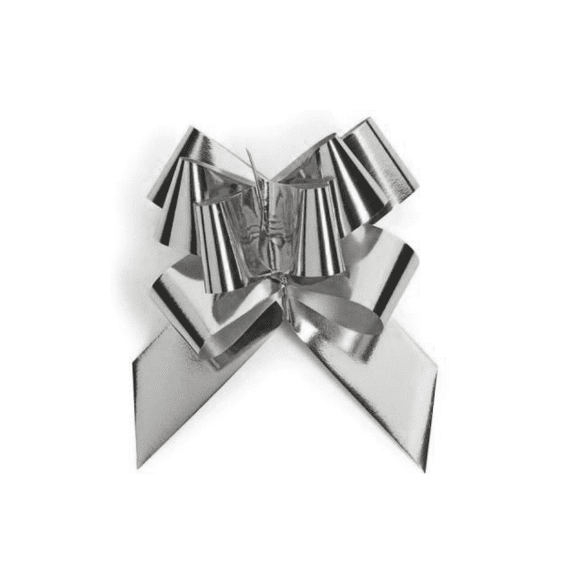 Ruban à tirer métallisé 50mmx30M argent - Pronto - Emballage - Grossiste Ruban à tirer métallisé 50mmx30M argent - Pronto - Emballage - Grossiste