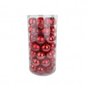 Paquet de 49 boules en verre D. 6cm 2 couleurs - Lapony - Décoration - Grossiste