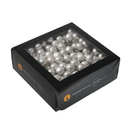 Boules en verre sur pic décoration noël grossiste