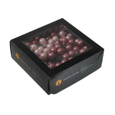 Boules en verre sur pic décoration noël grossiste