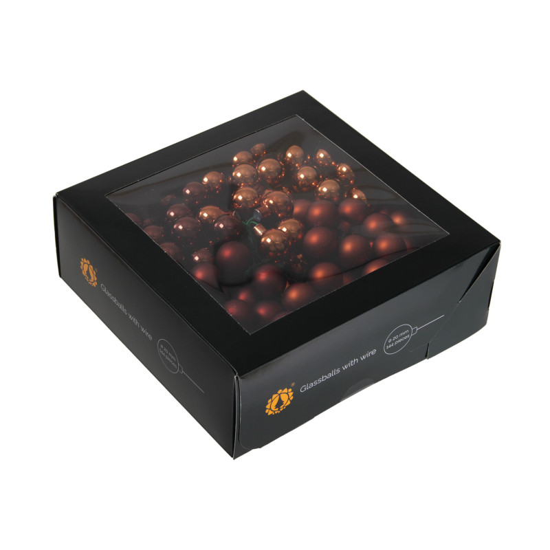 Boules en verre sur pic décoration noël grossiste