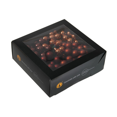 Boules en verre sur pic décoration noël grossiste