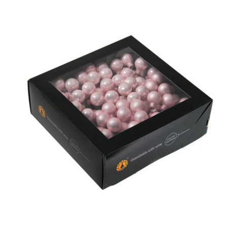 Boules en verre sur pic décoration noël grossiste