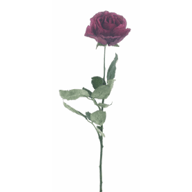 Rose artificielle 3 coloris tergal grossiste