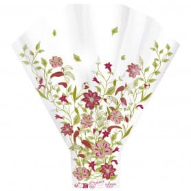 Paquet de 50 housses à bouquet 50x44x12cm 2 couleurs - Naturalia