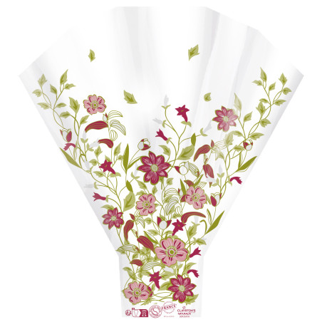 Paquet de 50 housses à bouquet emballage plastique grossiste fleuriste