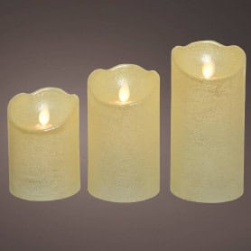 Paquet de 3 bougies LED avec télécommande - Judy - Décoration - Grossiste