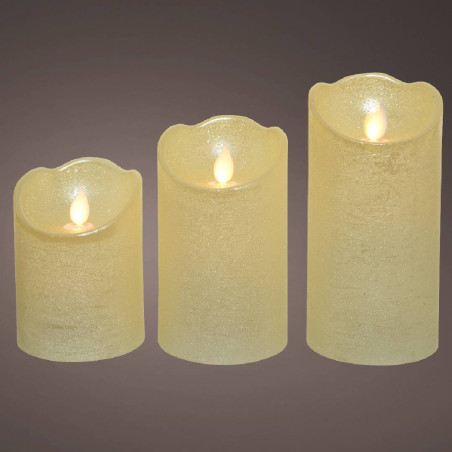 Paquet de 3 bougies LED avec télécommande - Judy - Décoration - Grossiste