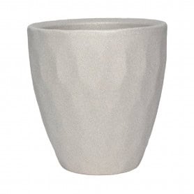 Cache-pot en céramique argent - Cabosse - Contenants - Grossiste