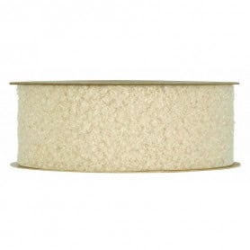 Ruban crème emballage fourniture fleuriste grossiste
