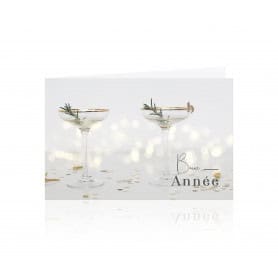 Paquet de 10 cartes double bonne année emballage grossiste fleuriste