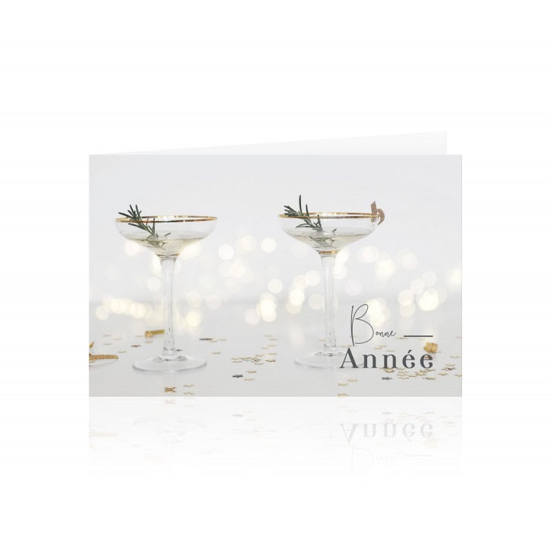 Paquet de 10 cartes double bonne année emballage grossiste fleuriste Paquet de 10 cartes double bonne année emballage grossiste fleuriste