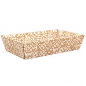 Barquette kraft blanc 3 tailles - Usima