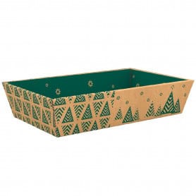 Barquette kraft vert 3 tailles - Esbo - Emballage - Grossiste