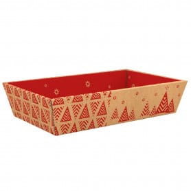 Barquette kraft rouge 3 tailles - Espoo - Emballage - Grossiste