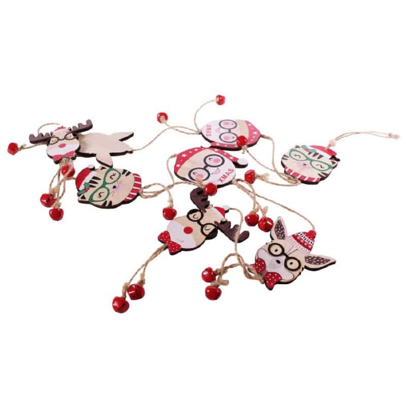 Guirlande personnage fun de Noël - Grossiste décoration suspendre noël