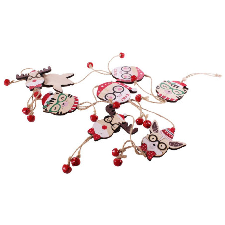 Guirlande personnage fun de Noël - Grossiste décoration suspendre noël