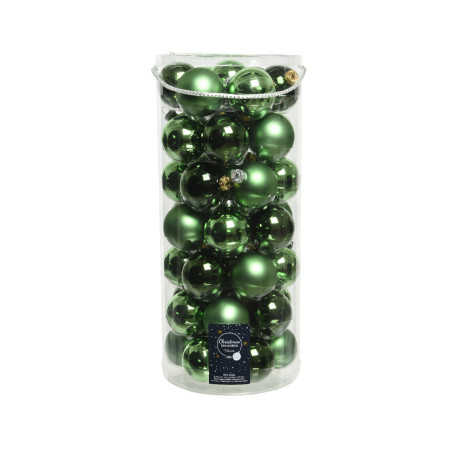 Paquet de 49 boules en verre D. 6cm 2 couleurs - Lapony - Décoration - Grossiste