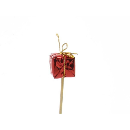 Sachet de 12 cadeaux sur pics 2.5cm plusieurs couleurs - Gift