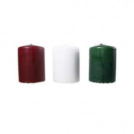 Paquet de 12 bougies cylindre (assortiment 3 couleurs) - Italy - Grossiste