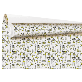 Rouleau de kraft imprimé 0.80x40M - Jardinerie - Emballage - Grossiste