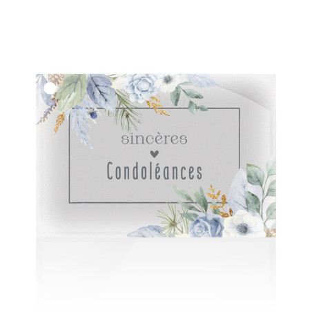 Paquet de 10 cartes + enveloppes imagine "condoléances" - Spokane - Carterie - Grossiste