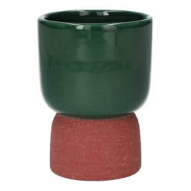 Cache-pot Vert/Terra 2 tailles - Dublo - Contenants - Grossiste