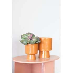 Cache-pot D. 13.5 x H. 17cm 2 couleurs - Laluz - Contenants - Grossiste