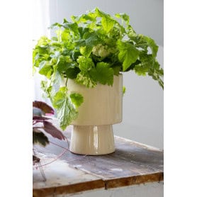 Cache-pot D. 13.5 x H. 17cm 2 couleurs - Laluz - Contenants - Grossiste