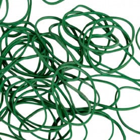 Paquet d'1kg d'élastiques vert - Fournitures - Grossiste
