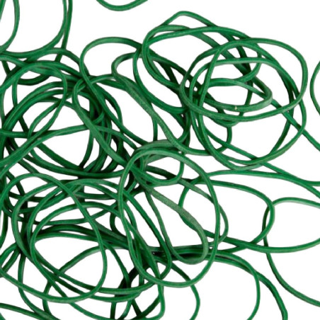 Paquet d'1kg d'élastiques vert - Fournitures - Grossiste