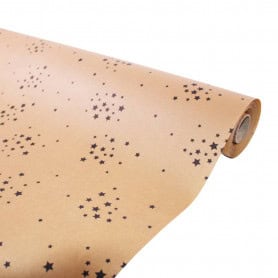 Rouleau de papier cadeau 0.70x50M - Starry - Emballage - Grossiste