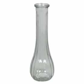 Vase en verre D. 7 x H. 21.5cm - Fiole - Verrerie - Grossiste