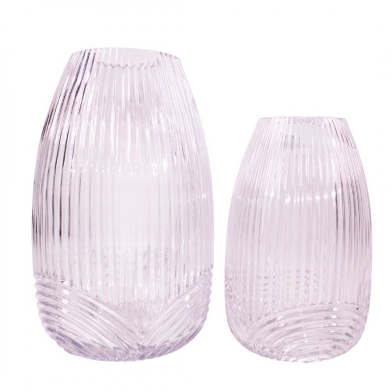 Vase en verre 2 tailles - Linéaire - Verrerie - Mariage - Grossiste Vase en verre 2 tailles - Linéaire - Verrerie - Mariage - Grossiste