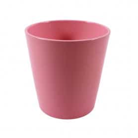 Cache-pot rose brillant D. 13cm x H. 13cm - Dallas - Contenants - Grossiste