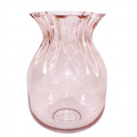 Vase à col en verre rose - Amoréa - Contenants - Verrerie - Grossiste
