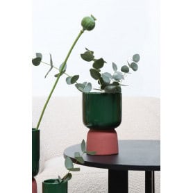 Cache-pot Vert/Terra 2 tailles - Dublo - Contenants - Grossiste