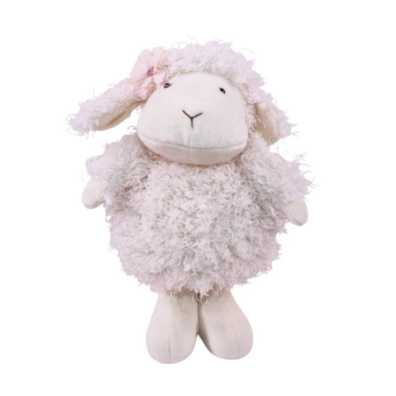 Peluche mouton debout H. 26cm - Sheep - Grossiste